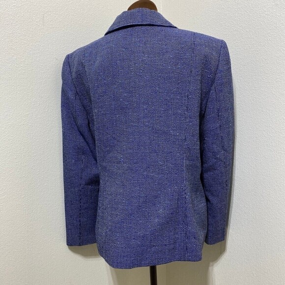 Pendleton Classic Womens Suit Jacket Blazer Blue Wool Blend Fully Lined Size 14 - Picture 6 of 8